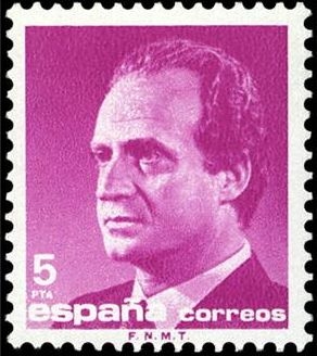 z vendido ESPAÑA 1985 2795 Sello Nuevo Serie Basica Rey D. Juan Carlos I Efigie 5 pts c/ charnela Michel2679